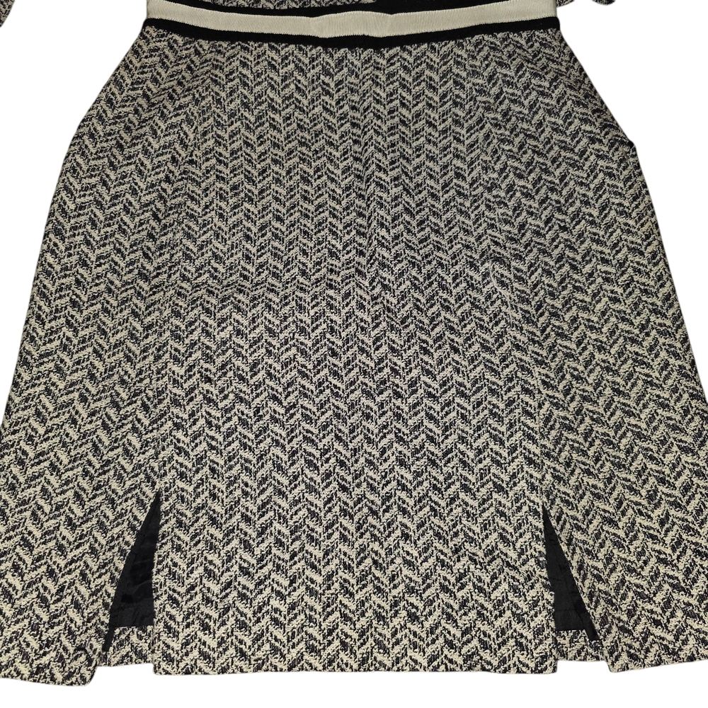 Milly Black and White Tailored Blazer & Skirt - Picture 6 of 11